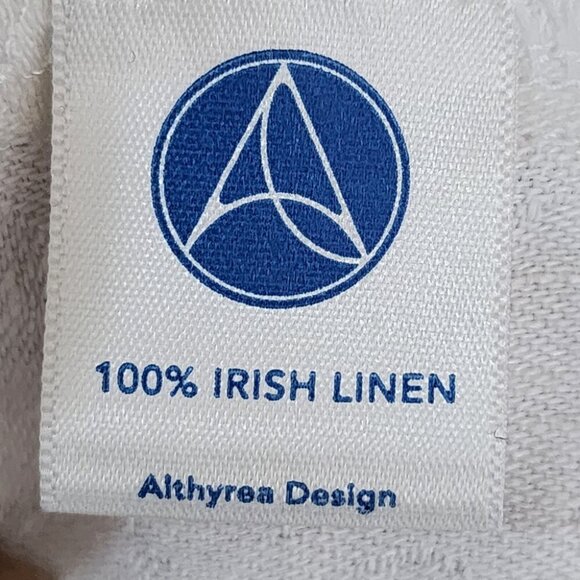 Althyrea Design White 100% Irish Linen Pleated V-Neck Tank - Picture 6 of 6